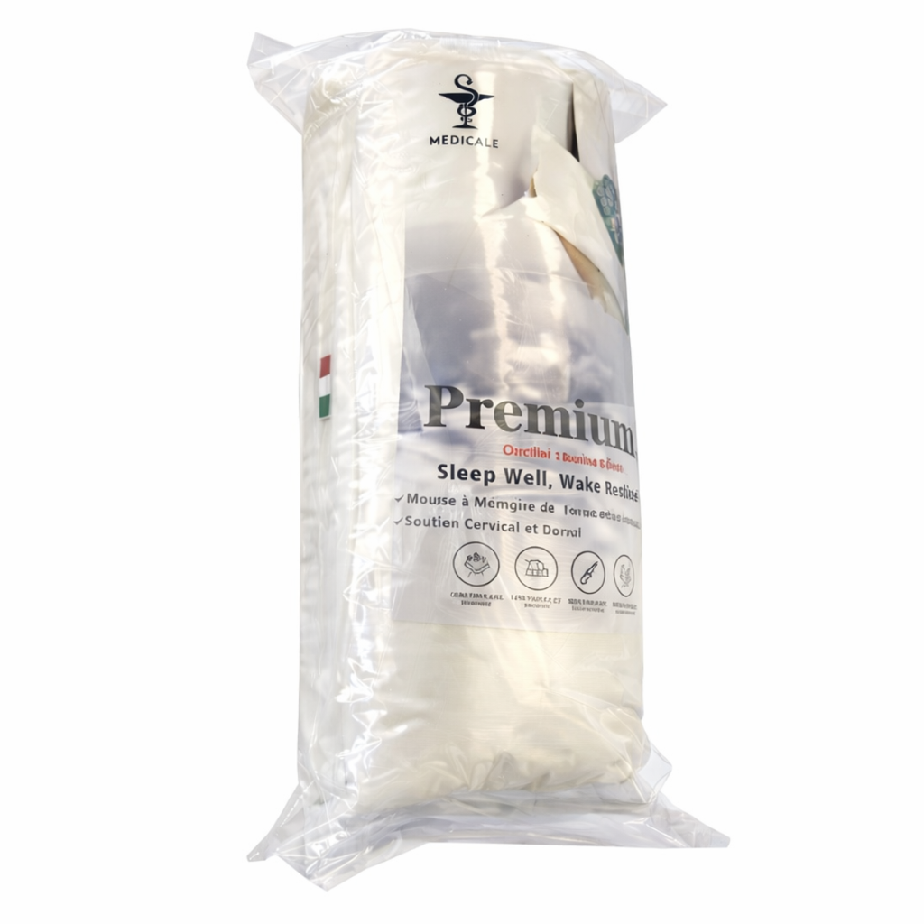 Oreiller Roulé - Premium Memory - 14 Cm